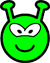 Green alien buddy icon  