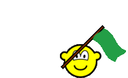 Libya flag waving buddy icon animated