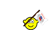 Mayotte flag waving buddy icon animated