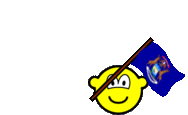 Michigan flag waving buddy icon U.S. state animated