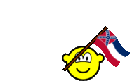 Mississippi flag waving buddy icon U.S. state animated