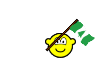 Norfolk Island flag waving buddy icon animated