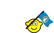 Northern Mariana Islands flag waving buddy icon animated