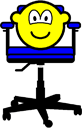 Office chair buddy icon  