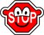 Stop sign buddy icon  