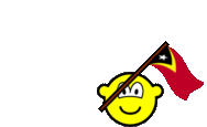 Timor-Leste flag waving buddy icon animated