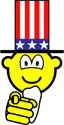 Uncle Sam buddy icon pointing 