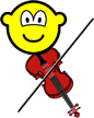 Violin playing buddy icon  