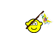 Virgin Islands flag waving buddy icon animated
