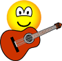 Acoustic guitar emoticon  