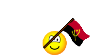 Angola flag waving emoticon animated
