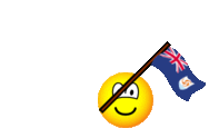 Anguilla flag waving emoticon animated