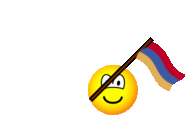 Armenia flag waving emoticon animated