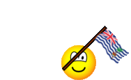 British Indian Ocean Territory flag waving emoticon animated