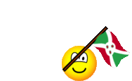 Burundi flag waving emoticon animated