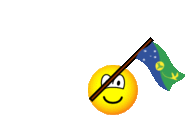 Christmas Island flag waving emoticon animated