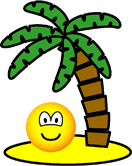 Desert island emoticon  