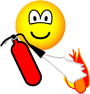 Fire extinguising emoticon  