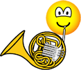 French horn emoticon  
