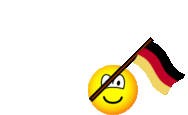 Germany flag waving emoticon animated