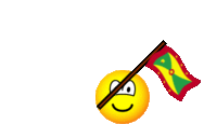 Grenada flag waving emoticon animated