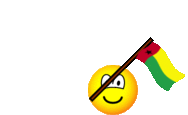 Guinea-Bissau flag waving emoticon animated