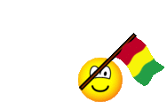 Guinea flag waving emoticon animated