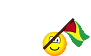 Guyana flag waving emoticon animated