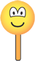 Ice cream on a stick emoticon  