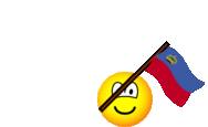Liechtenstein flag waving emoticon animated