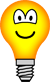 Lightbulb emoticon  