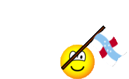 Netherlands Antilles flag waving emoticon animated