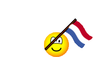 Netherlands flag waving emoticon animated