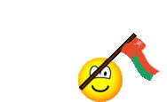 Oman flag waving emoticon animated