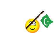 Pakistan flag waving emoticon animated