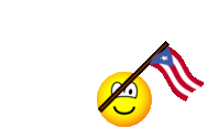 Puerto Rico flag waving emoticon animated