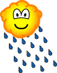 Rain cloud emoticon  