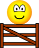 Sitting on the fence emoticon  