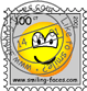 Stamped stamp emoticon  