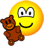 Teddy bear toy emoticon  