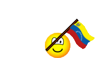 Venezuela flag waving emoticon animated