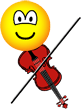 Violin playing emoticon  