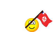 Wallis and Futuna flag waving emoticon animated