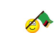 Zambia flag waving emoticon animated