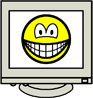 Computer screen smile  