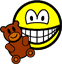 Teddy bear toy smile  