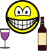 Wine drinking smile  
