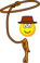 Cowboy lasso emoticon