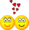 Two Emoticons in love