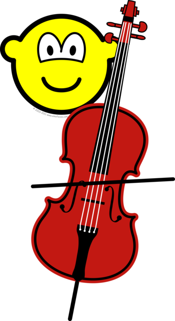 Cello playing buddy icon